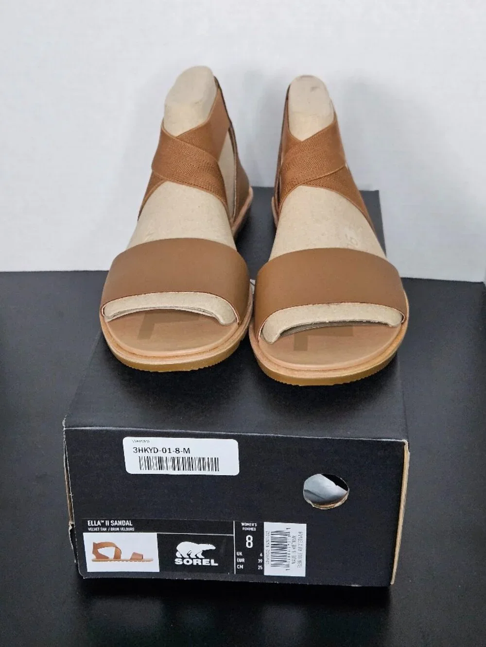 SOREL Ella II Sandals – Women’s Size 8 – Velvet Tan/Brown